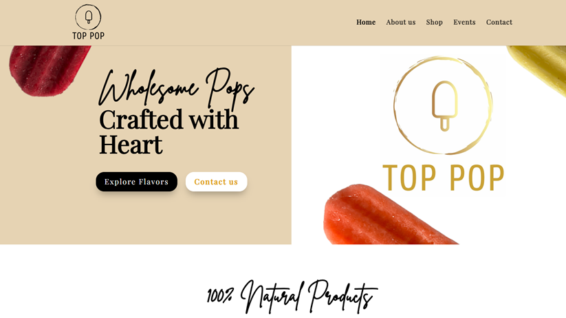 Desarrollo web y tienda para Top Pop por Xperteam